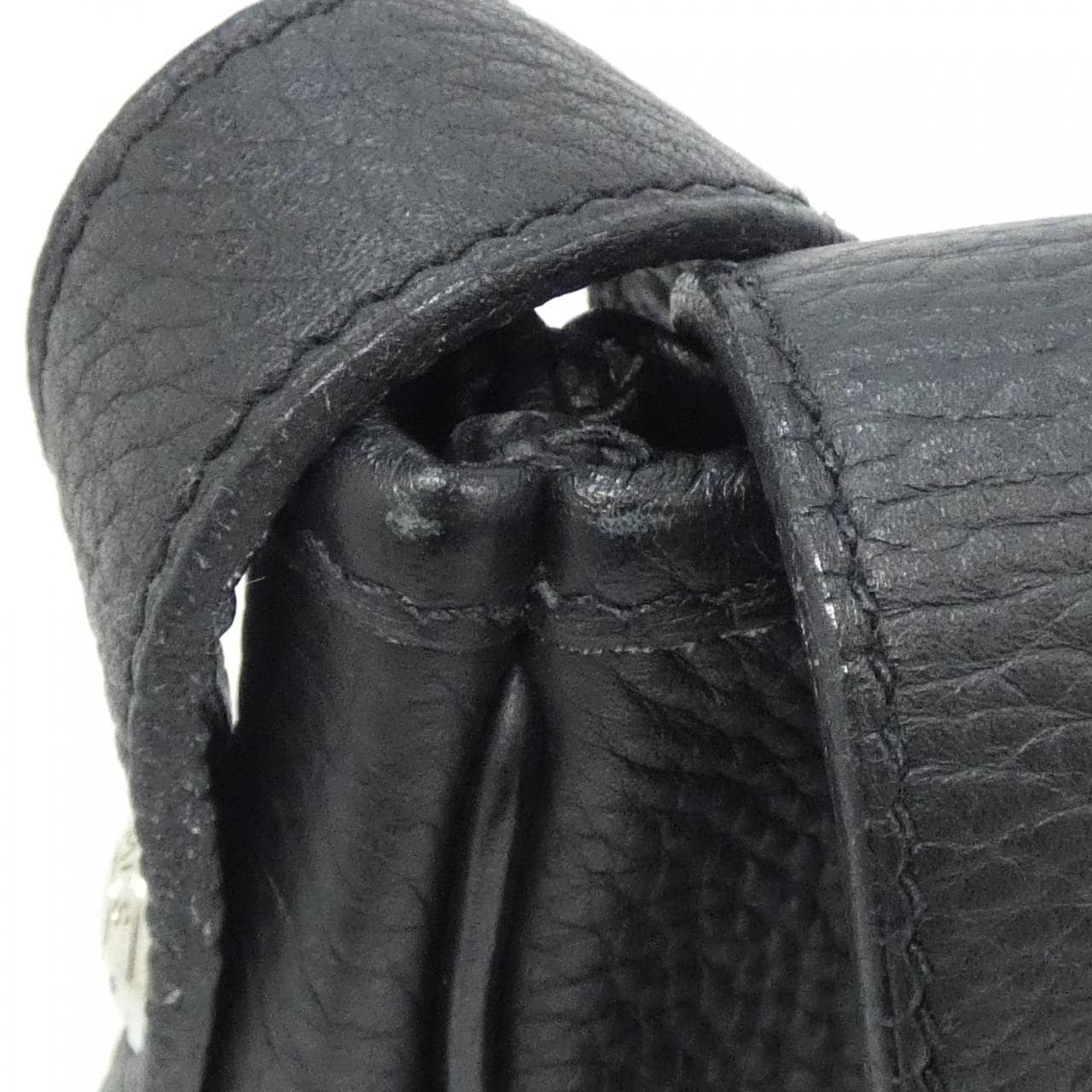 HERMES HERMÈS Shoulder Bag Clemence 黑色 Clemence 皮 中古品A - 縮圖 6