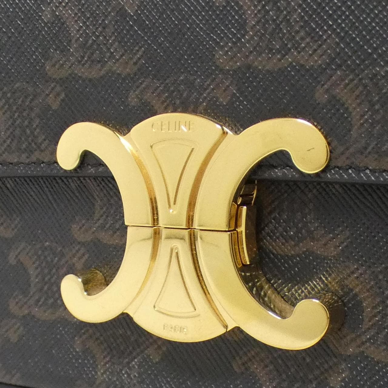 CELINE 194142CUZ Shoulder Bag Canvas Black Canvas - Thumbnail 4