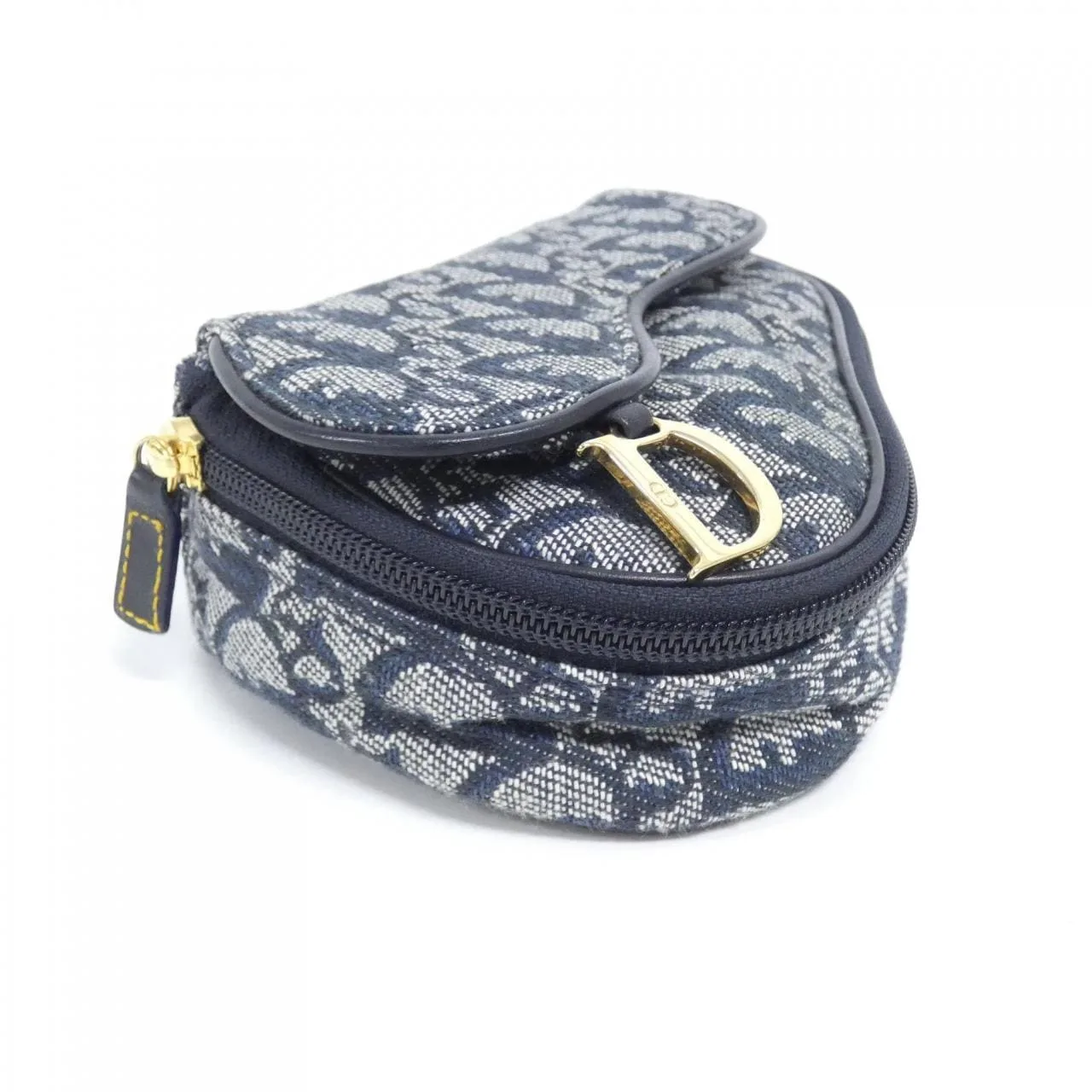 DIOR Pouch Canvas Blue Canvas Rank A - Thumbnail 3