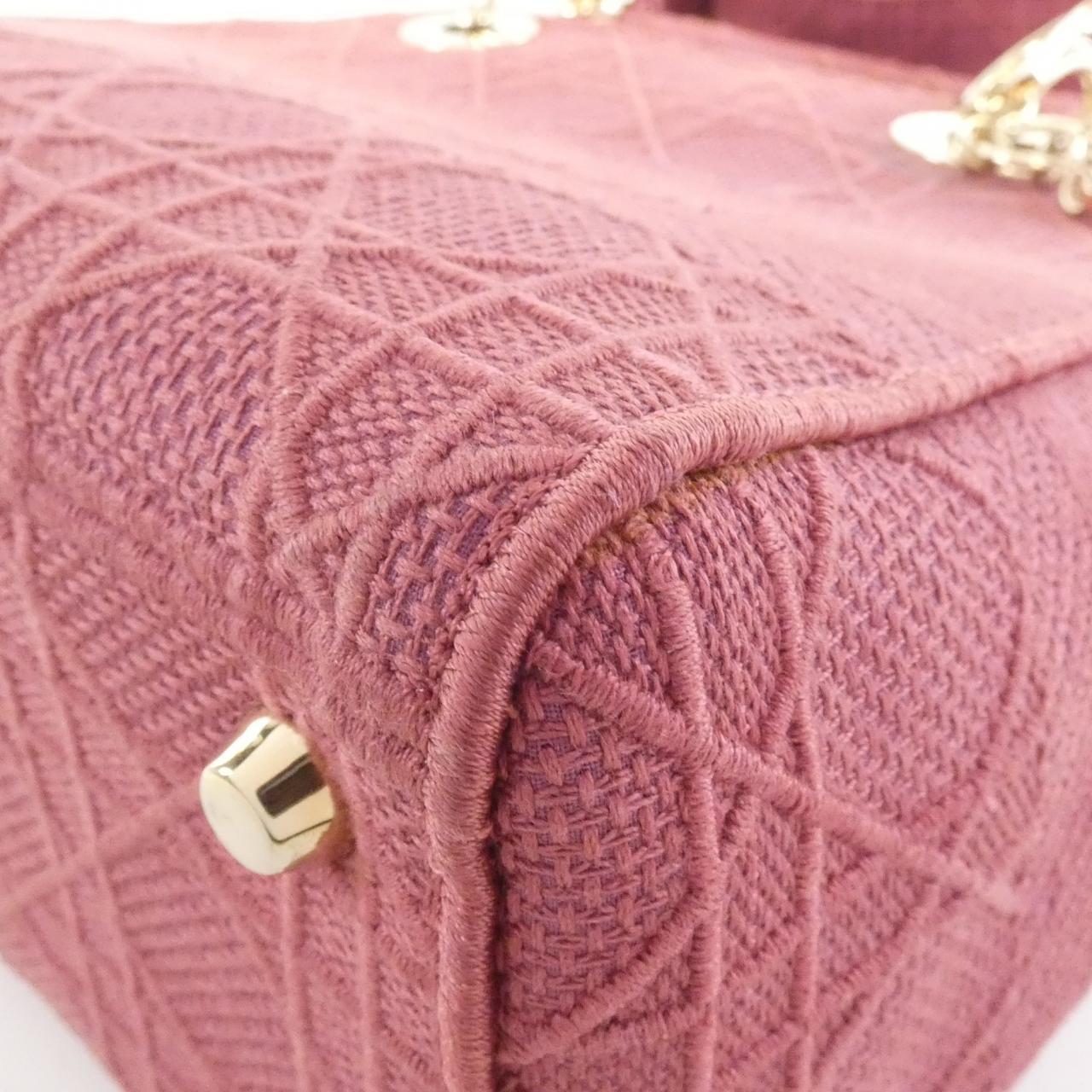 DIOR Lady Dior M0565OREY Bag Canvas Pink Canvas - Thumbnail 3