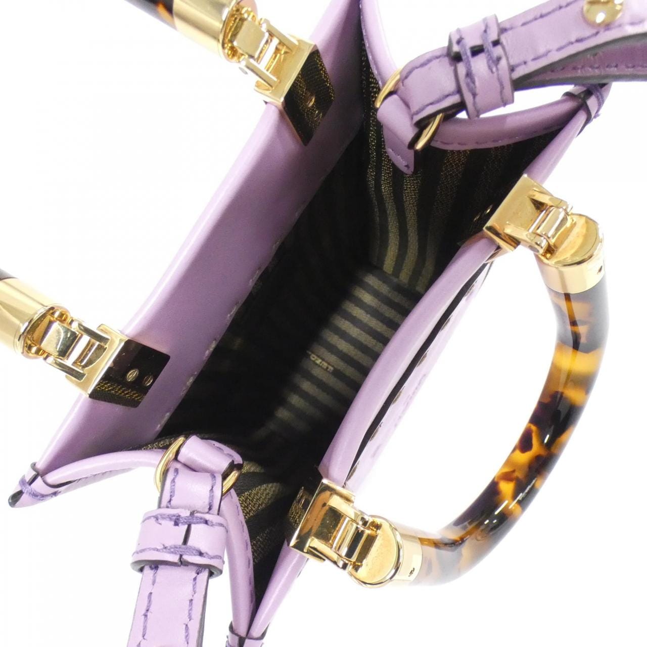 FENDI Sunshine Shopper 8BS051 ABVL Bag Purple - Thumbnail 10