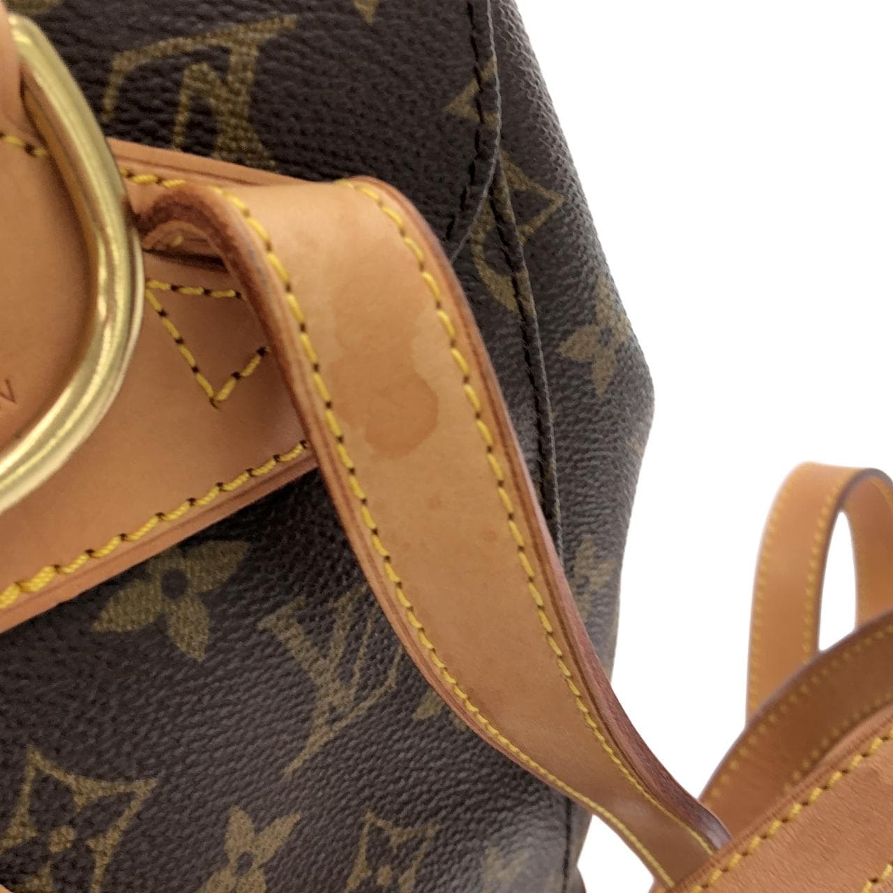 LOUIS VUITTON Montsouris M51136 Backpack Monogram 黑色 Monogram 中古品B - 縮圖 6