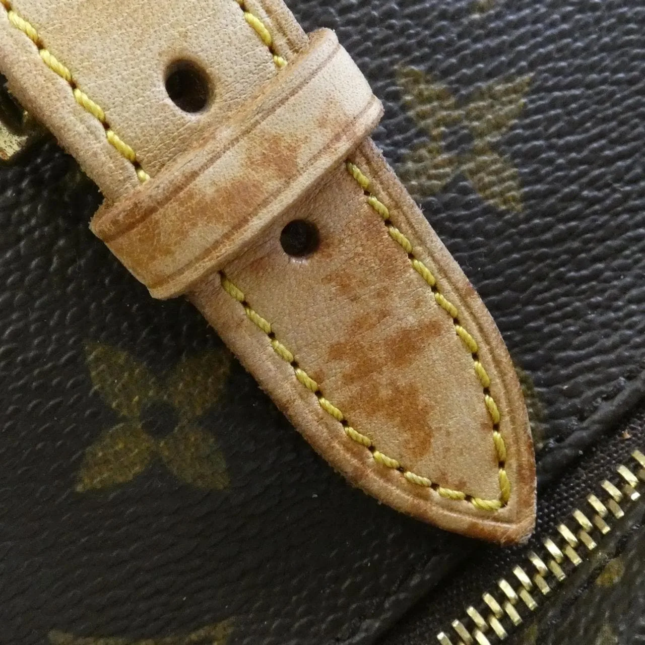 LOUIS VUITTON Montsouris M51136 Backpack Monogram 黑色 Monogram 中古品B - 縮圖 5