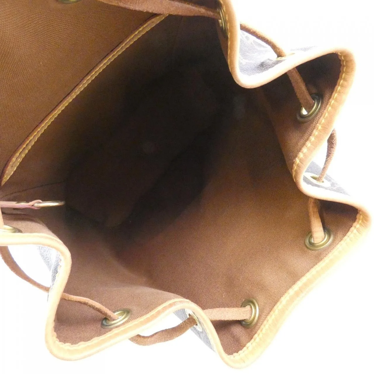 LOUIS VUITTON Montsouris M51136 Backpack Monogram 黑色 Monogram 中古品B - 縮圖 10