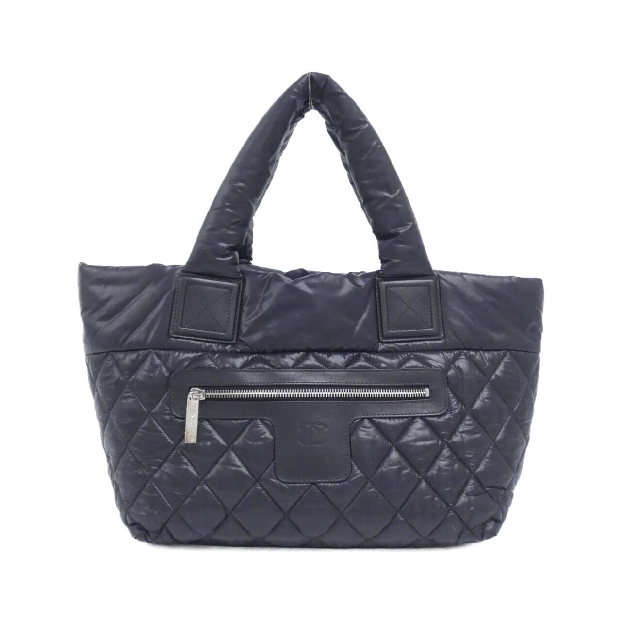 CHANEL Deauville 48610 Handbag Nylon Black