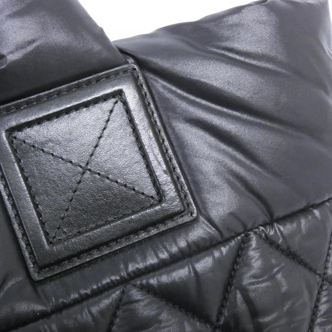 CHANEL Deauville 48610 Handbag Nylon Black Nylon - Thumbnail 6