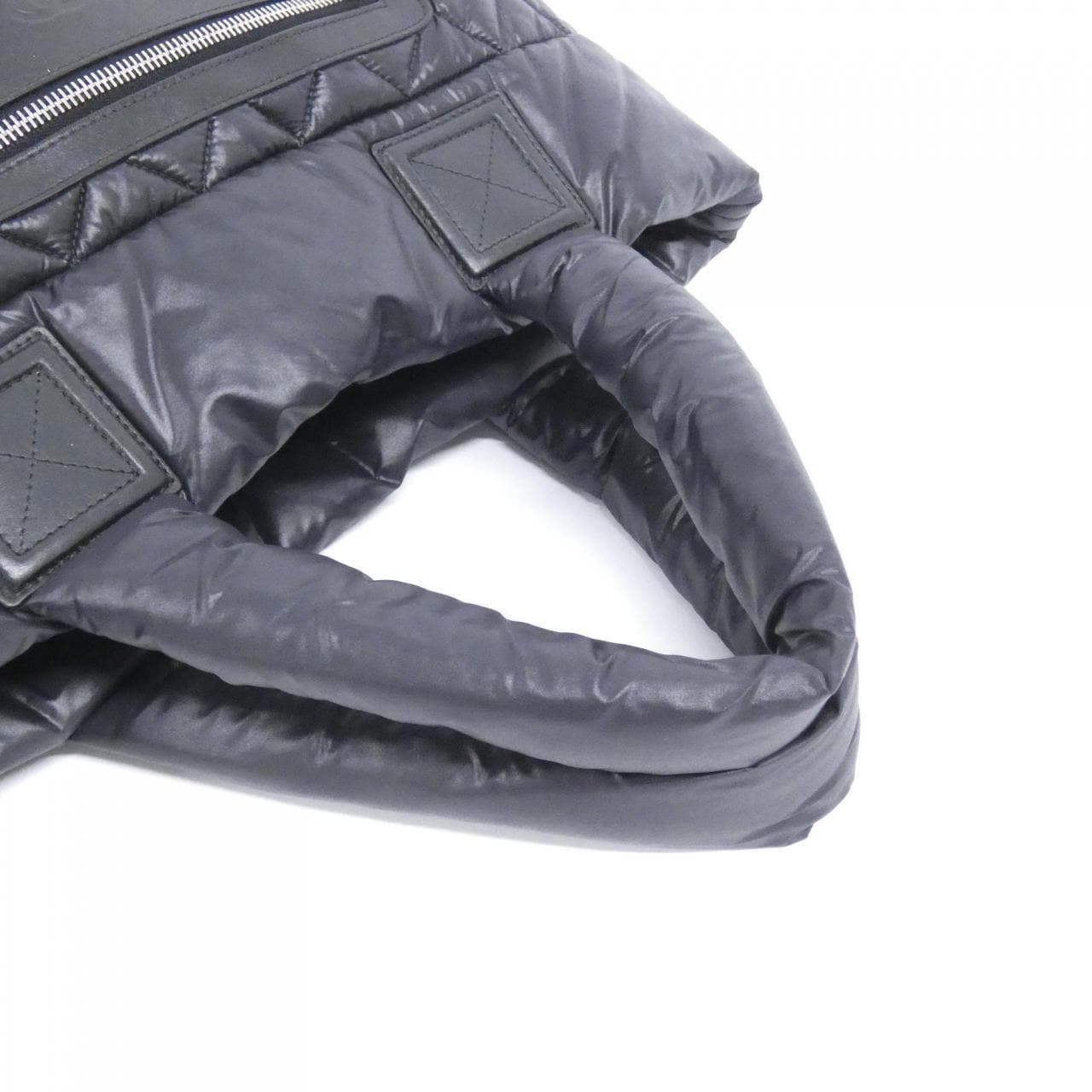 CHANEL Deauville 48610 Handbag Nylon Black Nylon - Thumbnail 7