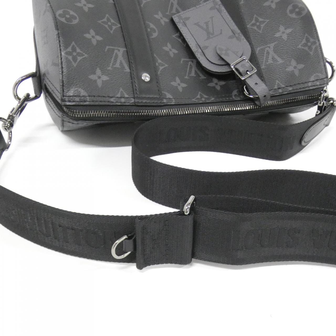 LOUIS VUITTON Keepall M45936 Shoulder Bag Monogram Black Monogram Rank A - Thumbnail 6