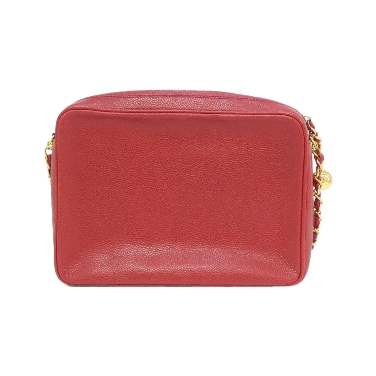 CHANEL Shoulder Bag Caviar Leather 紅色 Caviar Leather 中古品A - 縮圖 2