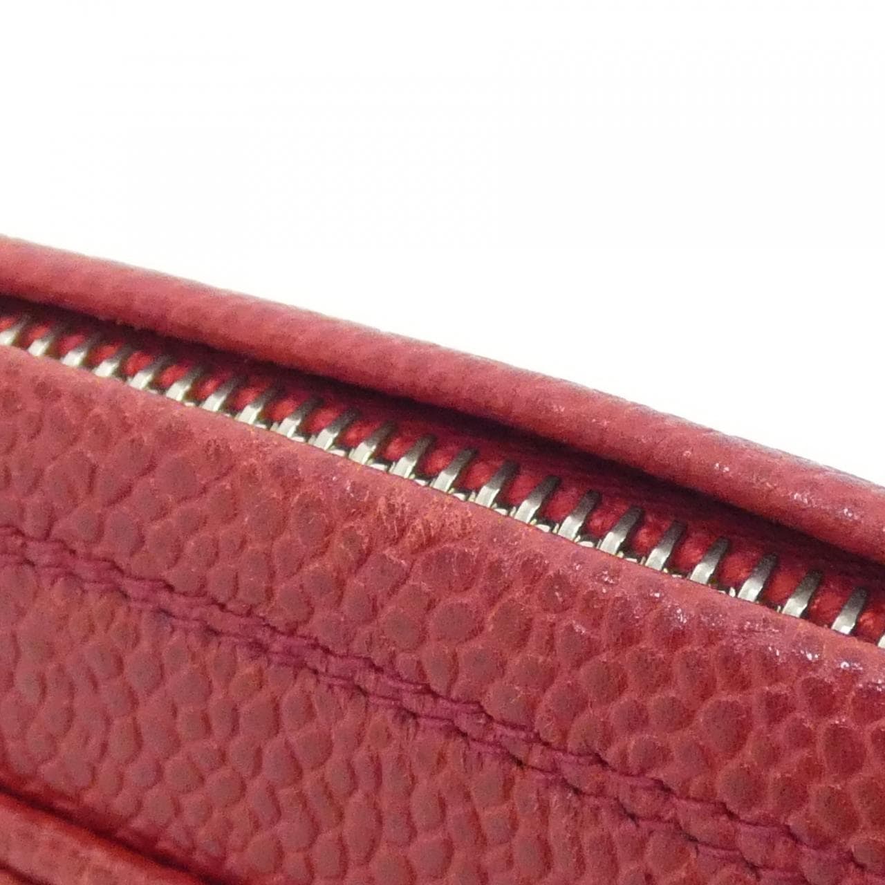 CHANEL Shoulder Bag Caviar Leather 紅色 Caviar Leather 中古品A - 縮圖 7