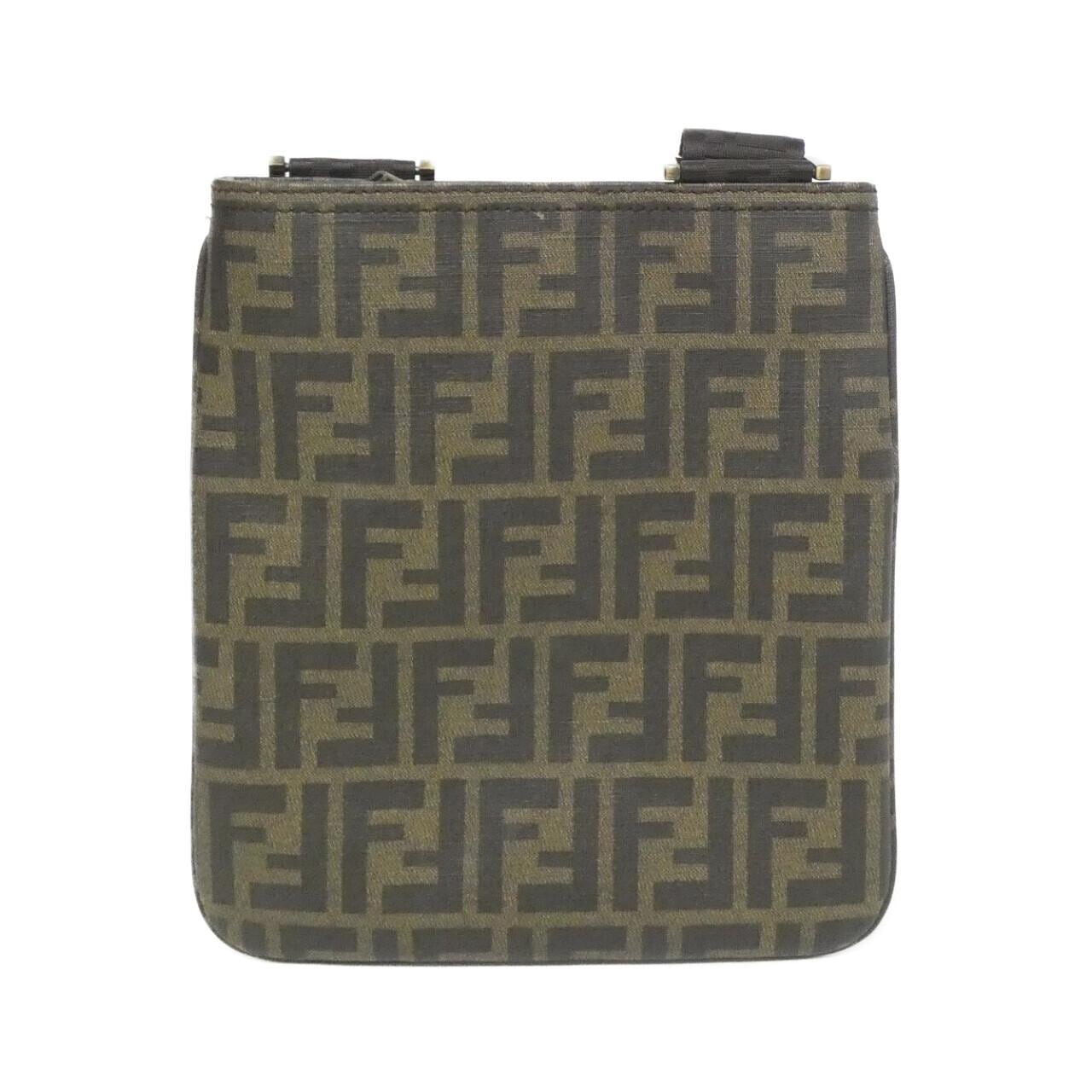 FENDI 7VA214 UZD Shoulder Bag Canvas 黑色 帆布 中古品B - 縮圖 2