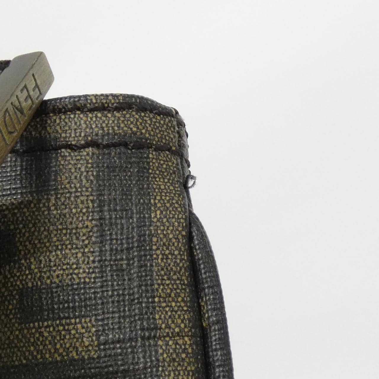 FENDI 7VA214 UZD Shoulder Bag Canvas 黑色 帆布 中古品B - 縮圖 5