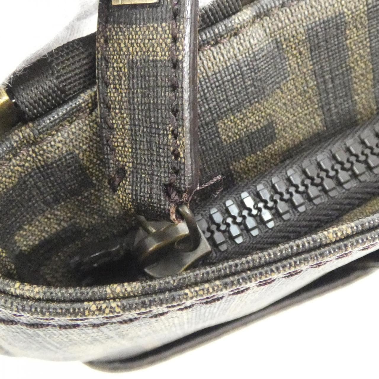 FENDI 7VA214 UZD Shoulder Bag Canvas 黑色 帆布 中古品B - 縮圖 8