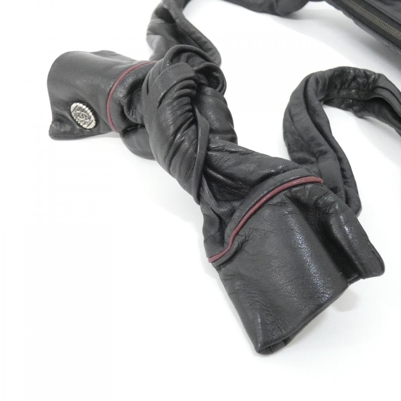 CHANEL Shoulder Lambskin Black Lambskin - Thumbnail 7