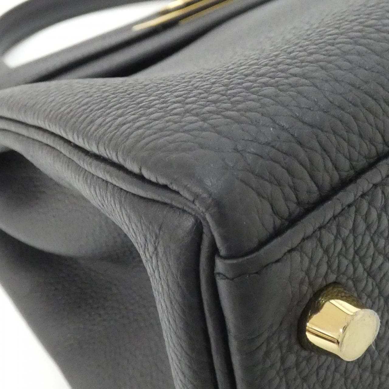 HERMES HERMÈS Kelly 027630CC Bag Togo Black Togo Leather - Thumbnail 3