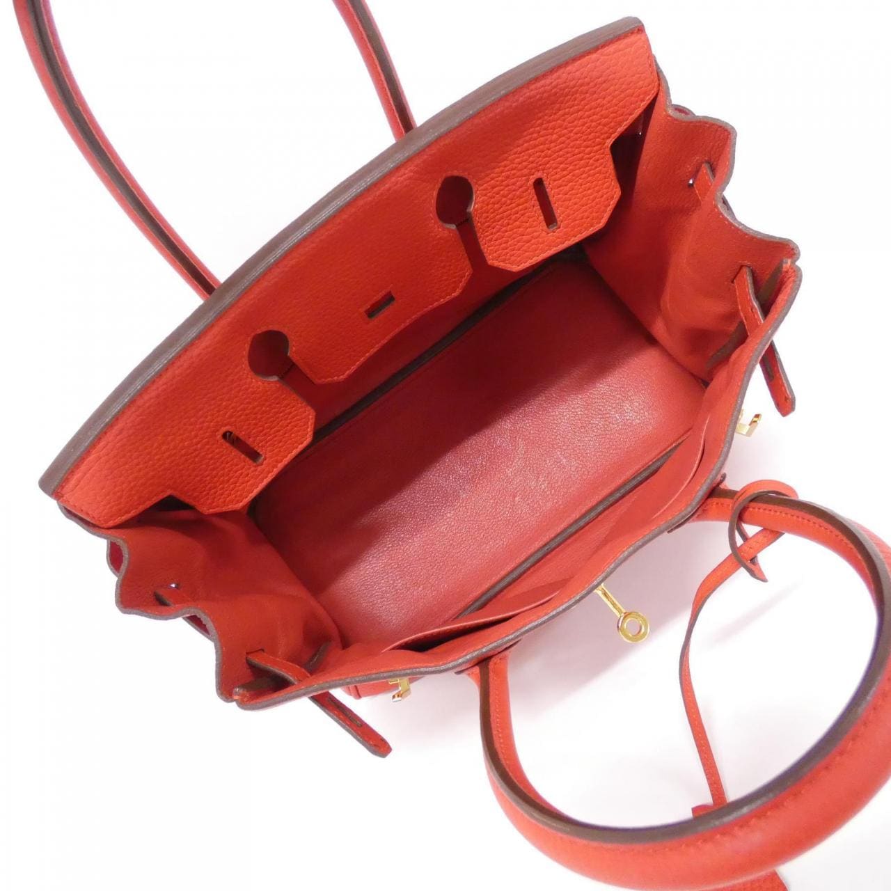 HERMES HERMÈS Birkin 027633CC Bag Togo Rouge Togo 牛皮 中古品B - 縮圖 9