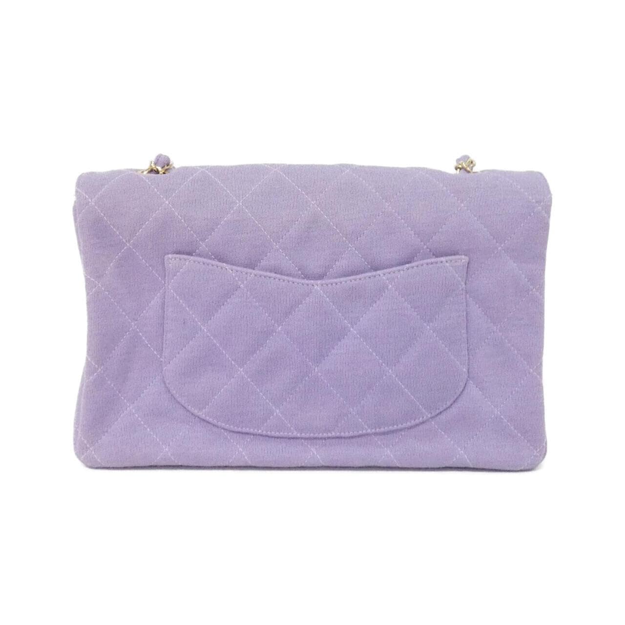 CHANEL Shoulder Canvas Purple Canvas - Thumbnail 2