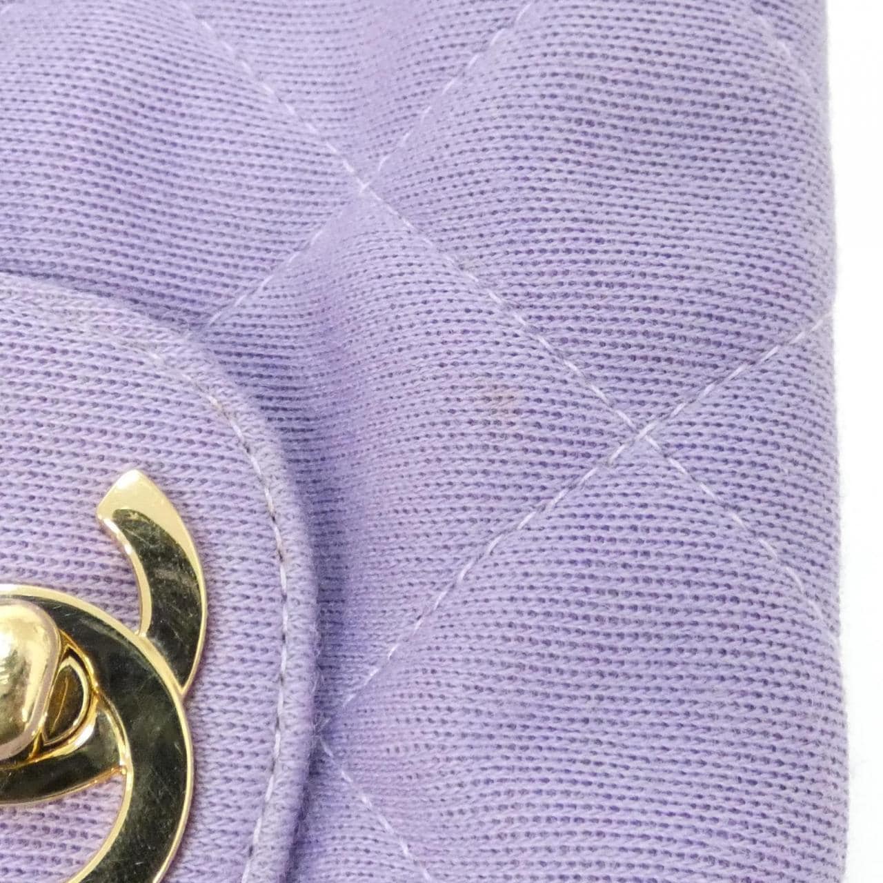 CHANEL Shoulder Canvas Purple Canvas - Thumbnail 7