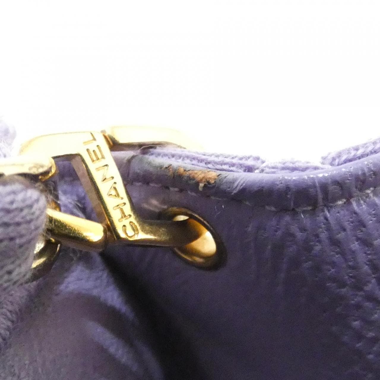 CHANEL Shoulder Canvas Purple Canvas - Thumbnail 10