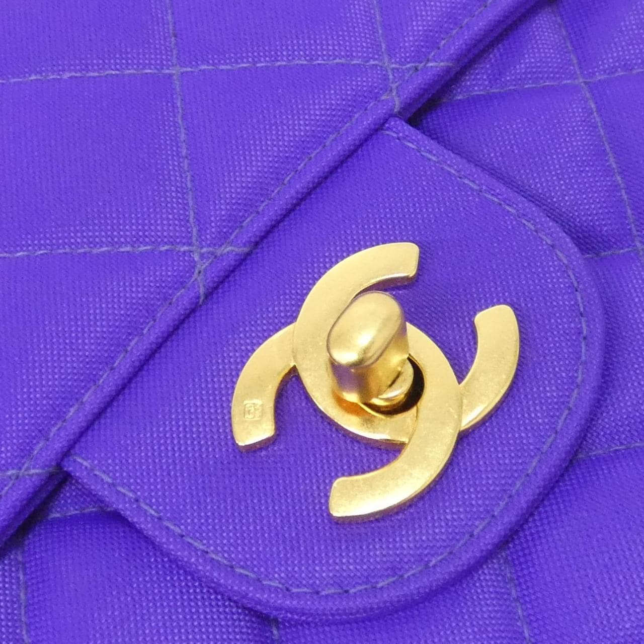 CHANEL Shoulder Nylon Purple Nylon - Thumbnail 4