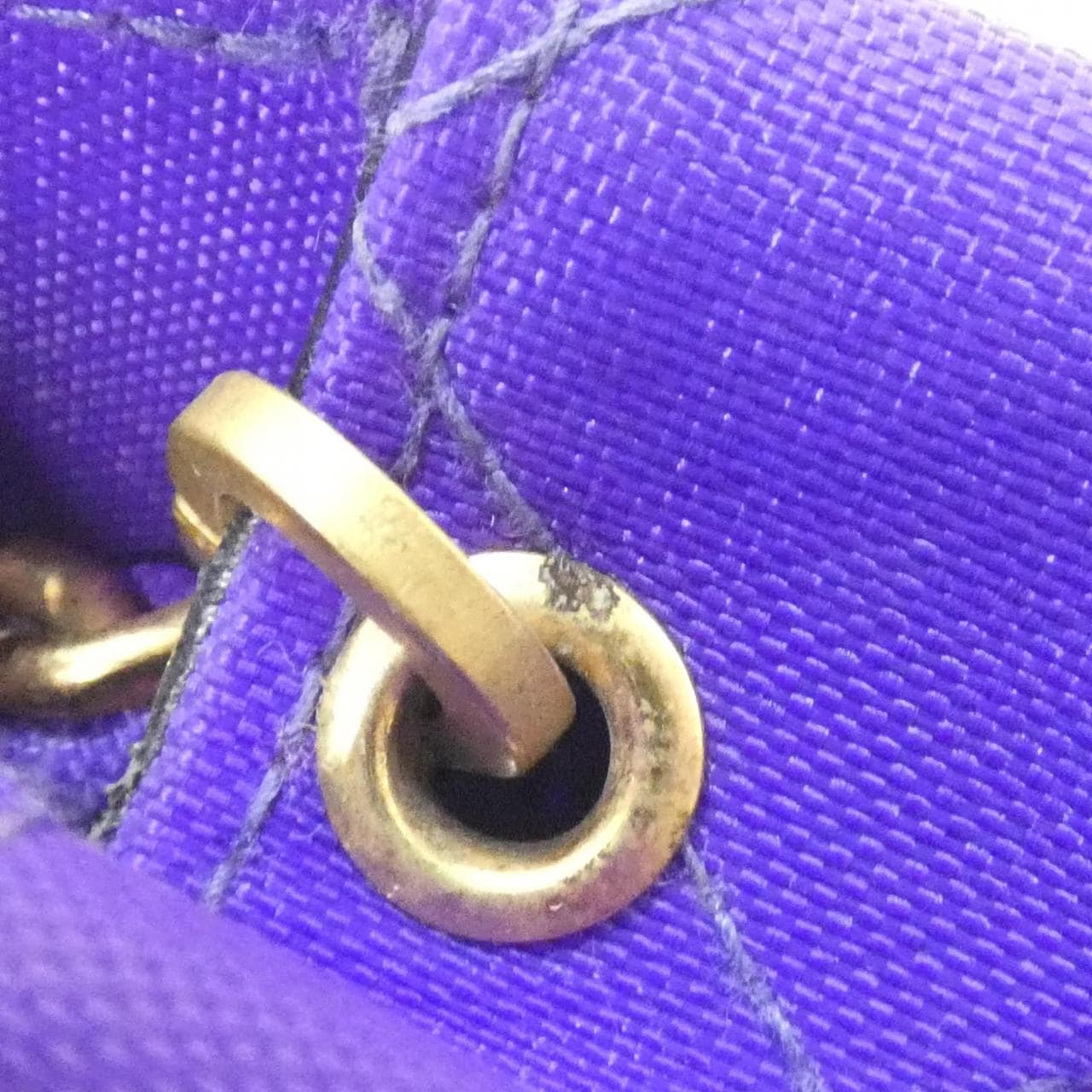 CHANEL Shoulder Nylon Purple Nylon - Thumbnail 6