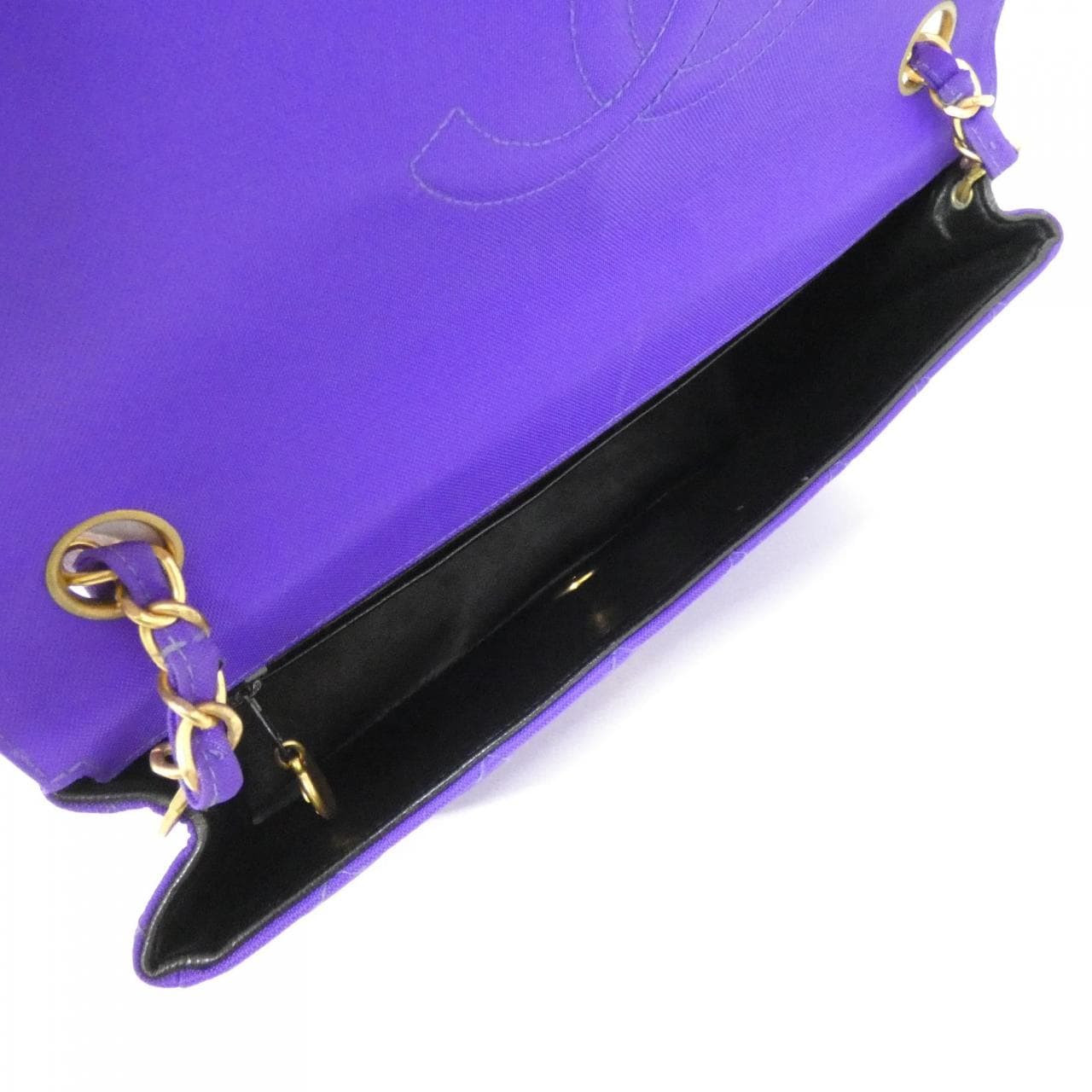 CHANEL Shoulder Nylon Purple Nylon - Thumbnail 8