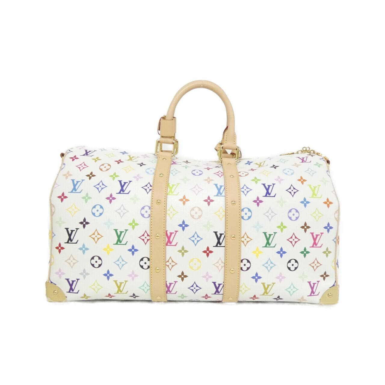 LOUIS VUITTON Keepall M13742 Boston Bag Canvas Multicolor 帆布 中古品A - 縮圖 2