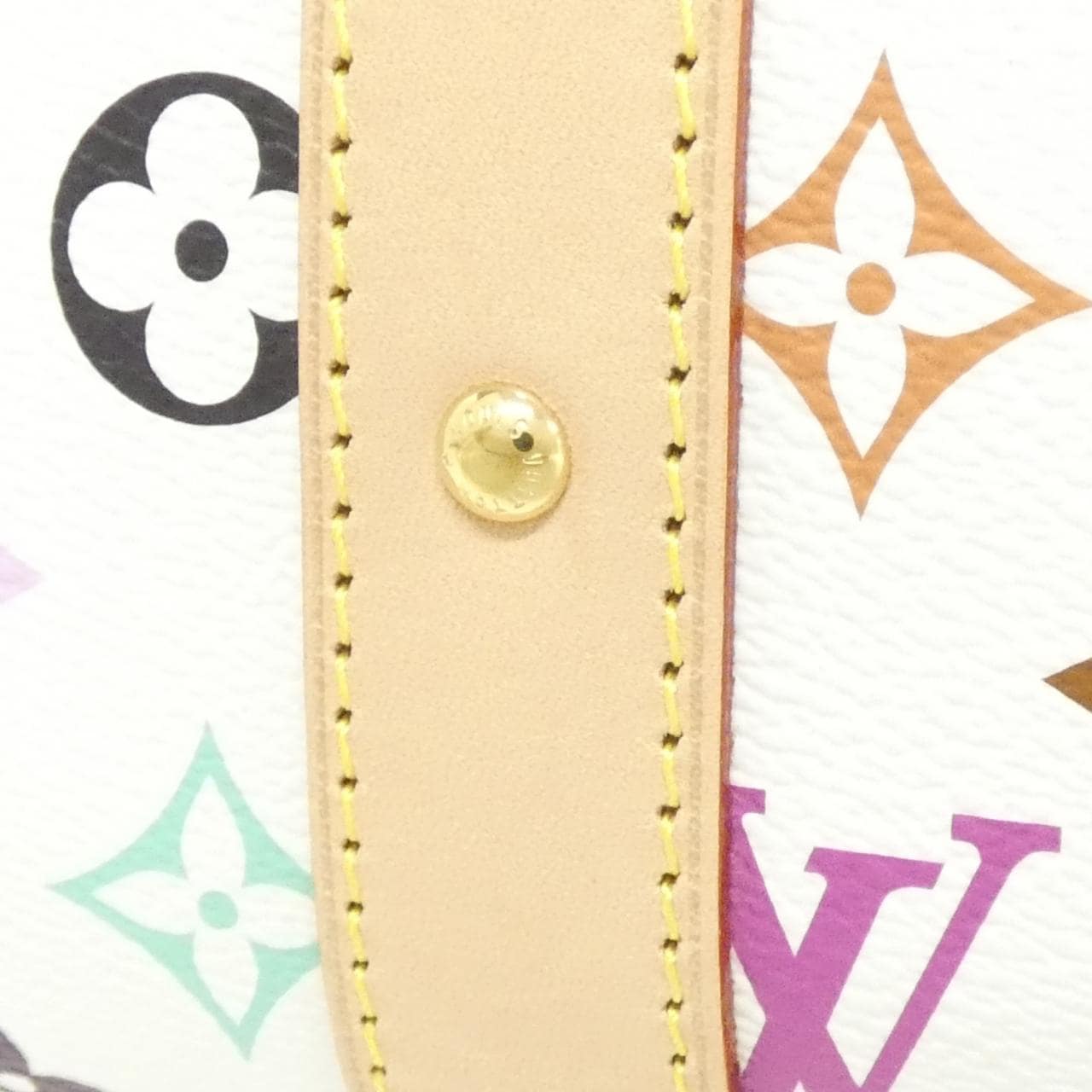 LOUIS VUITTON Keepall M13742 Boston Bag Canvas Multicolor 帆布 中古品A - 縮圖 6