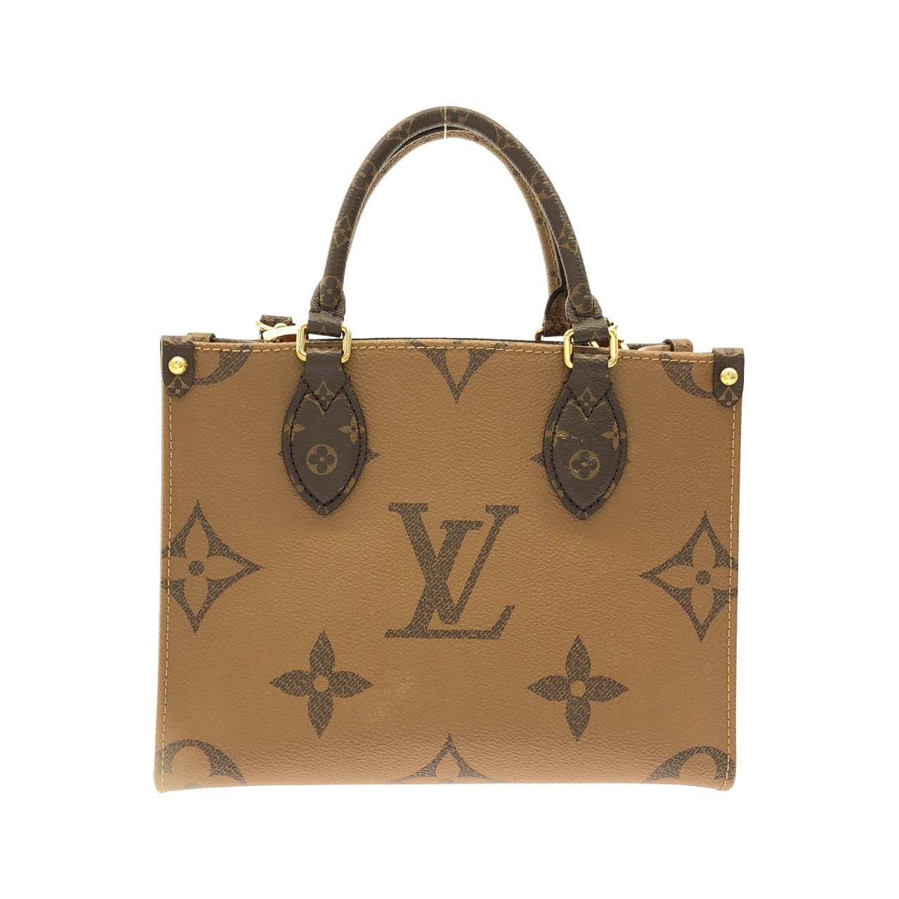 LOUIS VUITTON OnTheGo M46373 Bag Monogram 黑色 Monogram 中古品A - 縮圖 2