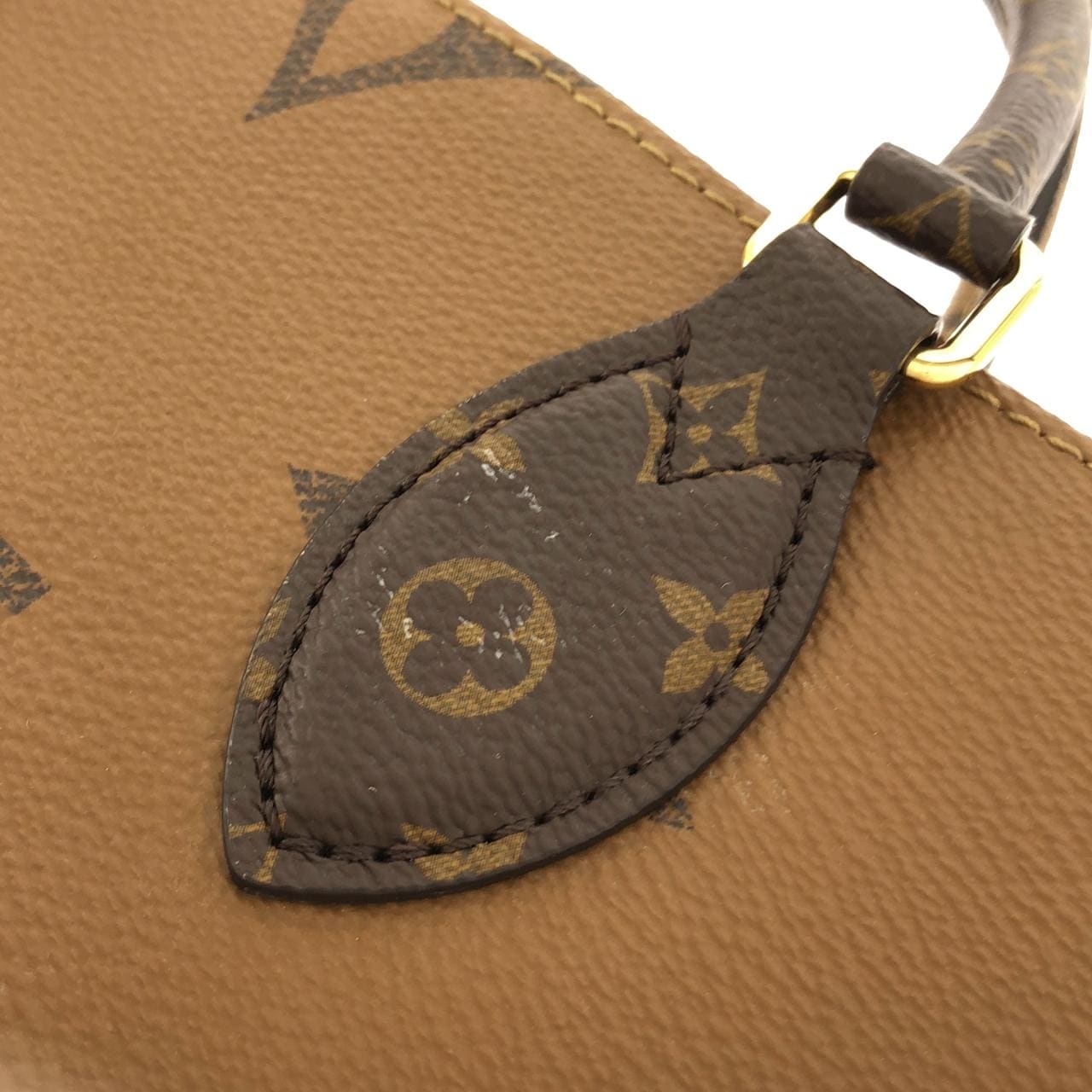 LOUIS VUITTON OnTheGo M46373 Bag Monogram 黑色 Monogram 中古品A - 縮圖 7