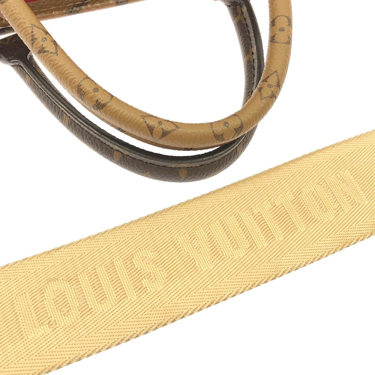 LOUIS VUITTON OnTheGo M46373 Bag Monogram 黑色 Monogram 中古品A - 縮圖 8