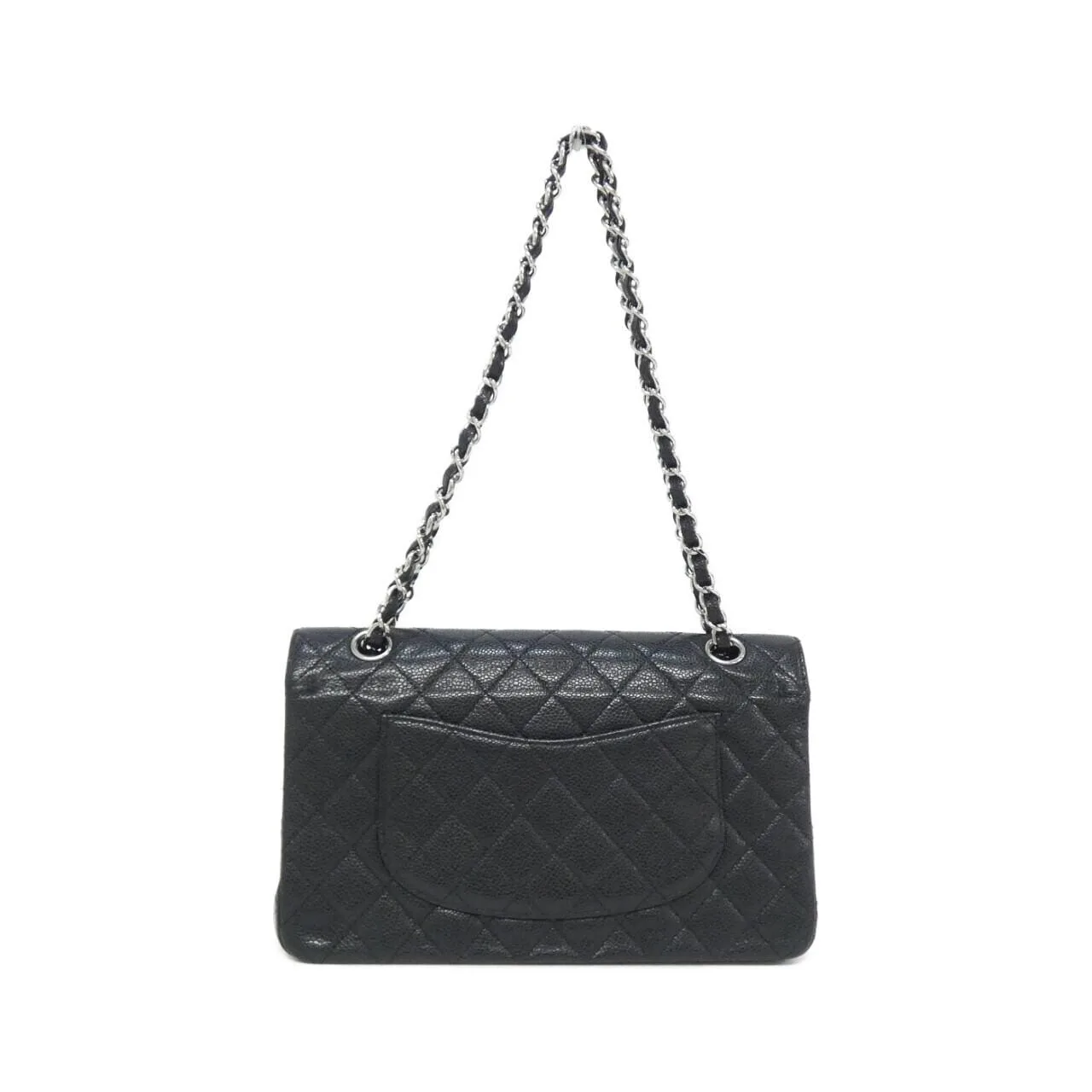CHANEL Matelasse 1112 Shoulder Grained Calfskin Black Grained Calfskin Rank A - Thumbnail 2