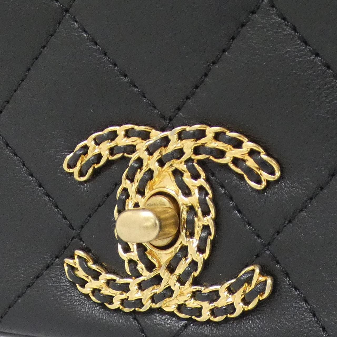 CHANEL AS2975 Shoulder Lambskin Black Lambskin Rank A - Thumbnail 5