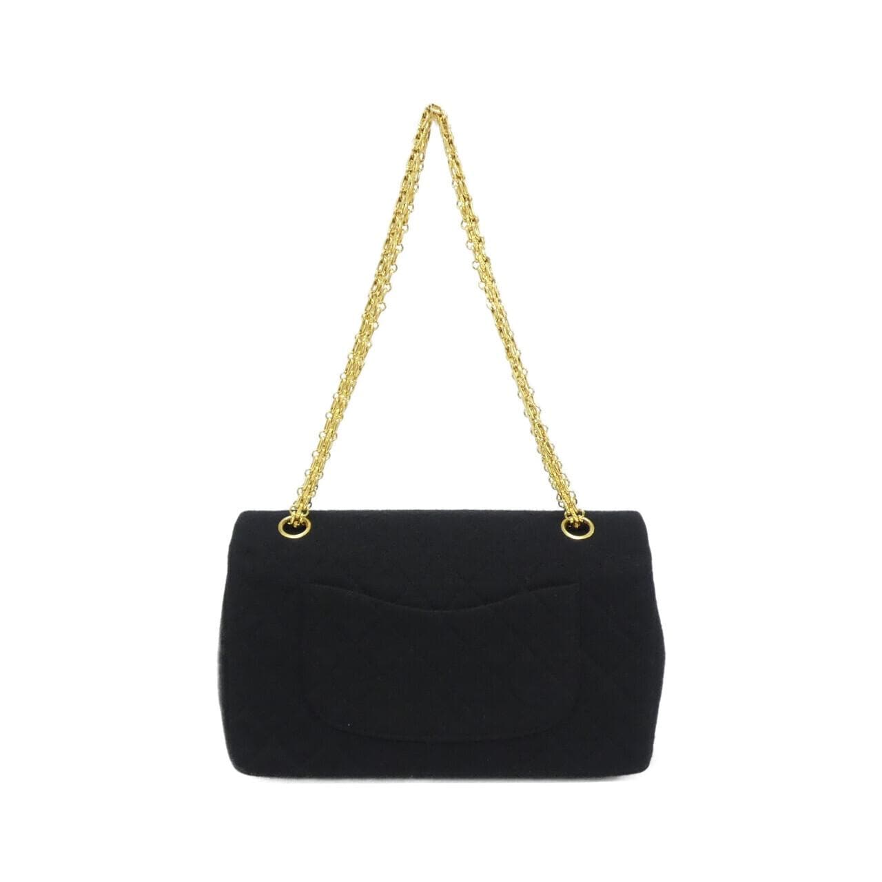 CHANEL 01600 Shoulder Bag Canvas Black Canvas - Thumbnail 2