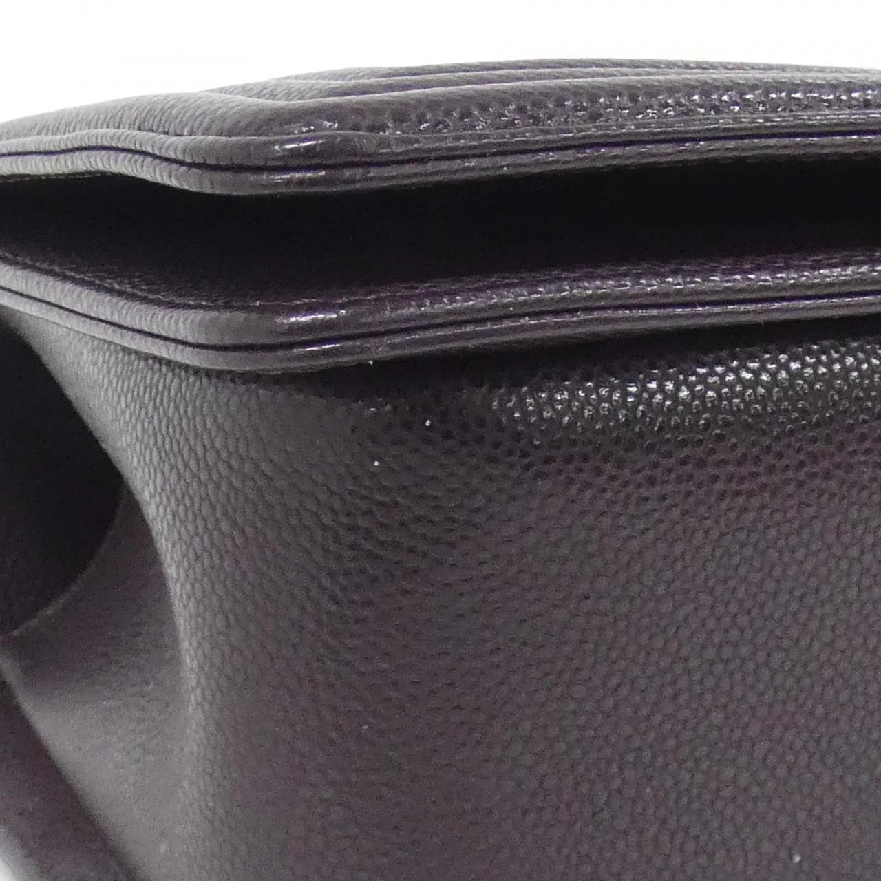 CHANEL Boy Chanel 67086 Shoulder Grained Calfskin Purple Grained Calfskin Rank A - Thumbnail 4