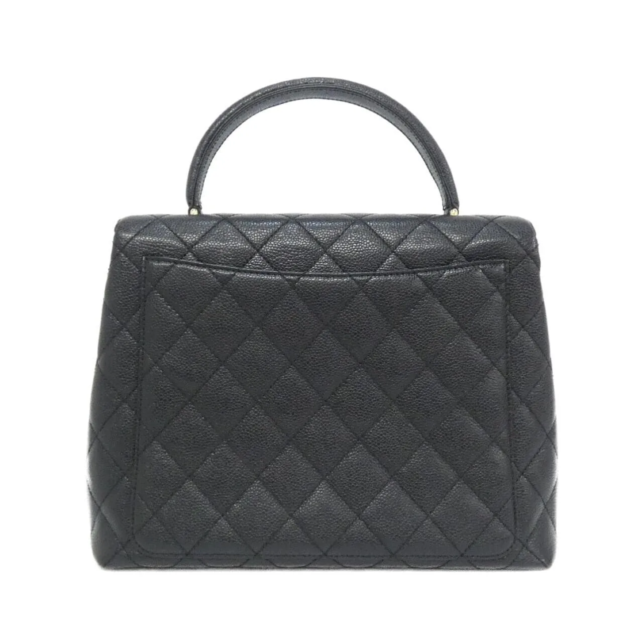 CHANEL Matelasse 12397 Handbag Grained Calfskin 黑色 荔枝紋牛皮 中古品A - 縮圖 2