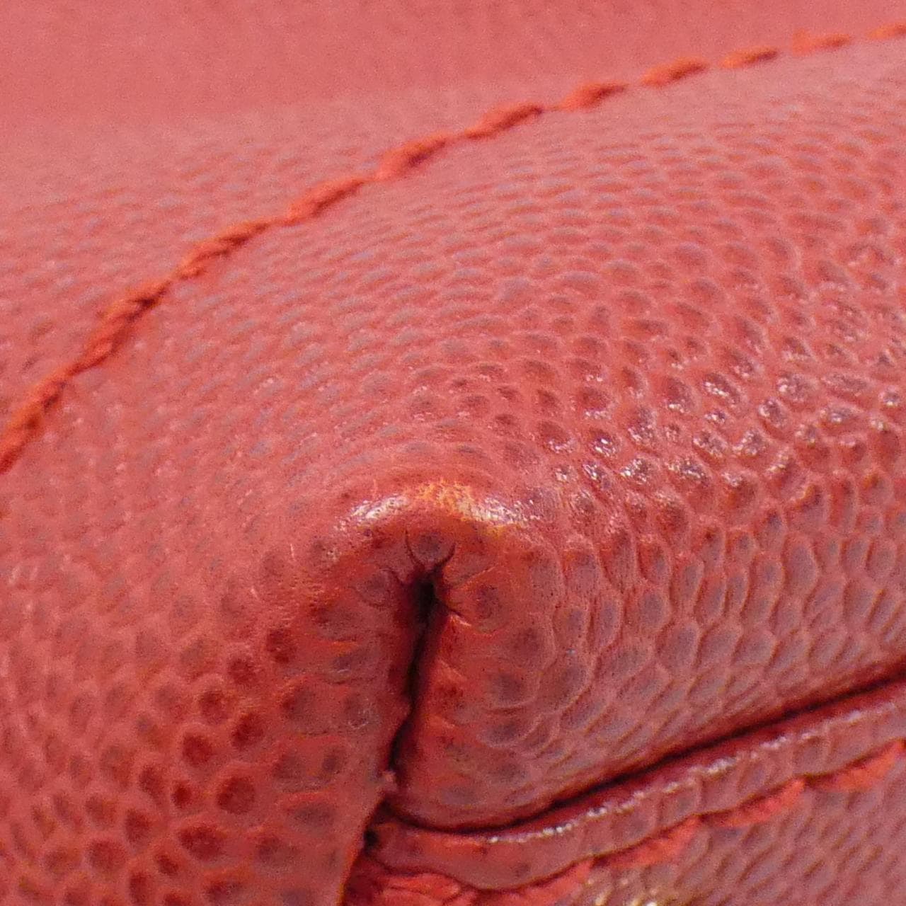 CHANEL 18232 Bag Grained Calfskin Red Grained Calfskin - Thumbnail 3