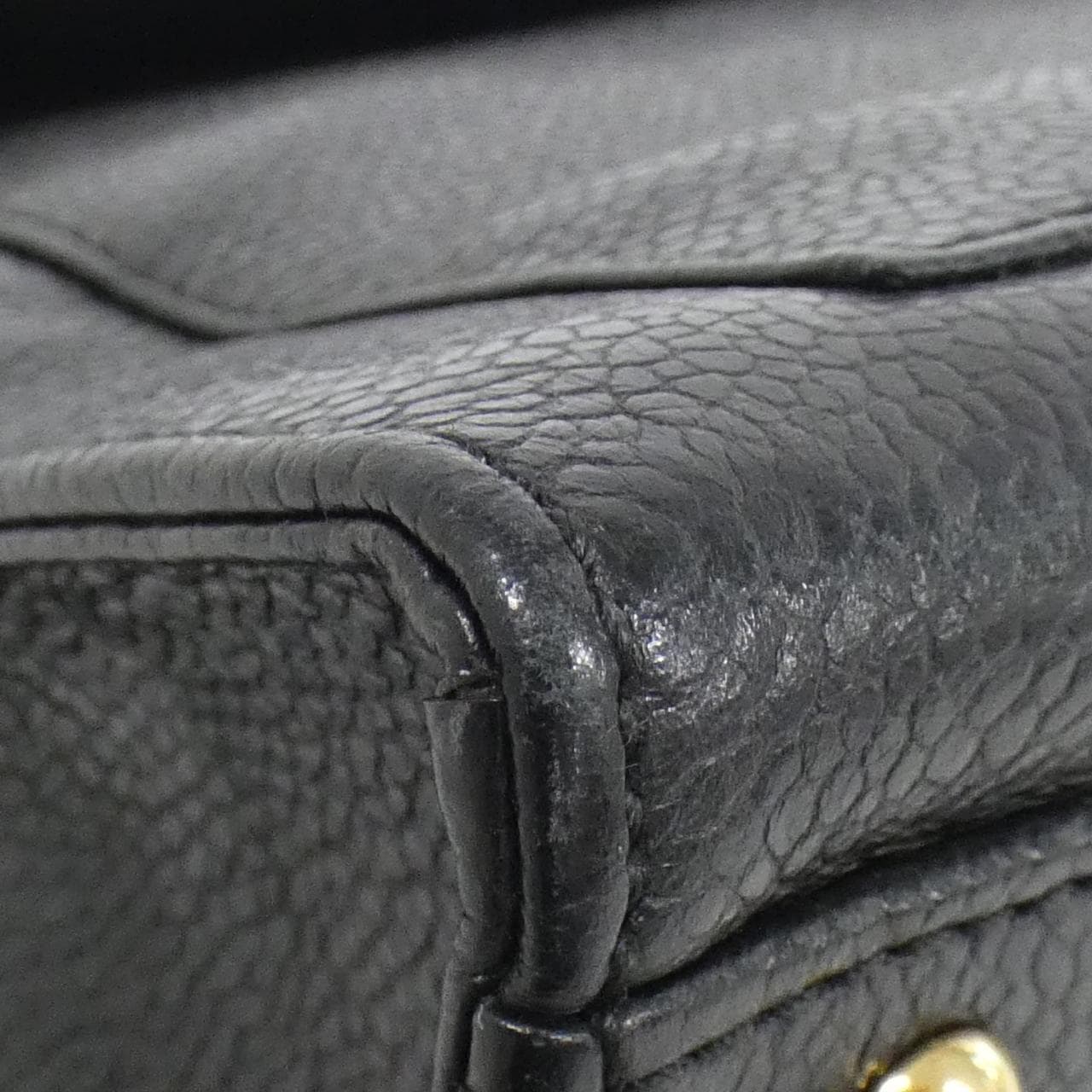 CHANEL 08904 Shoulder Bag Grained Calfskin 黑色 荔枝紋牛皮 - 縮圖 3