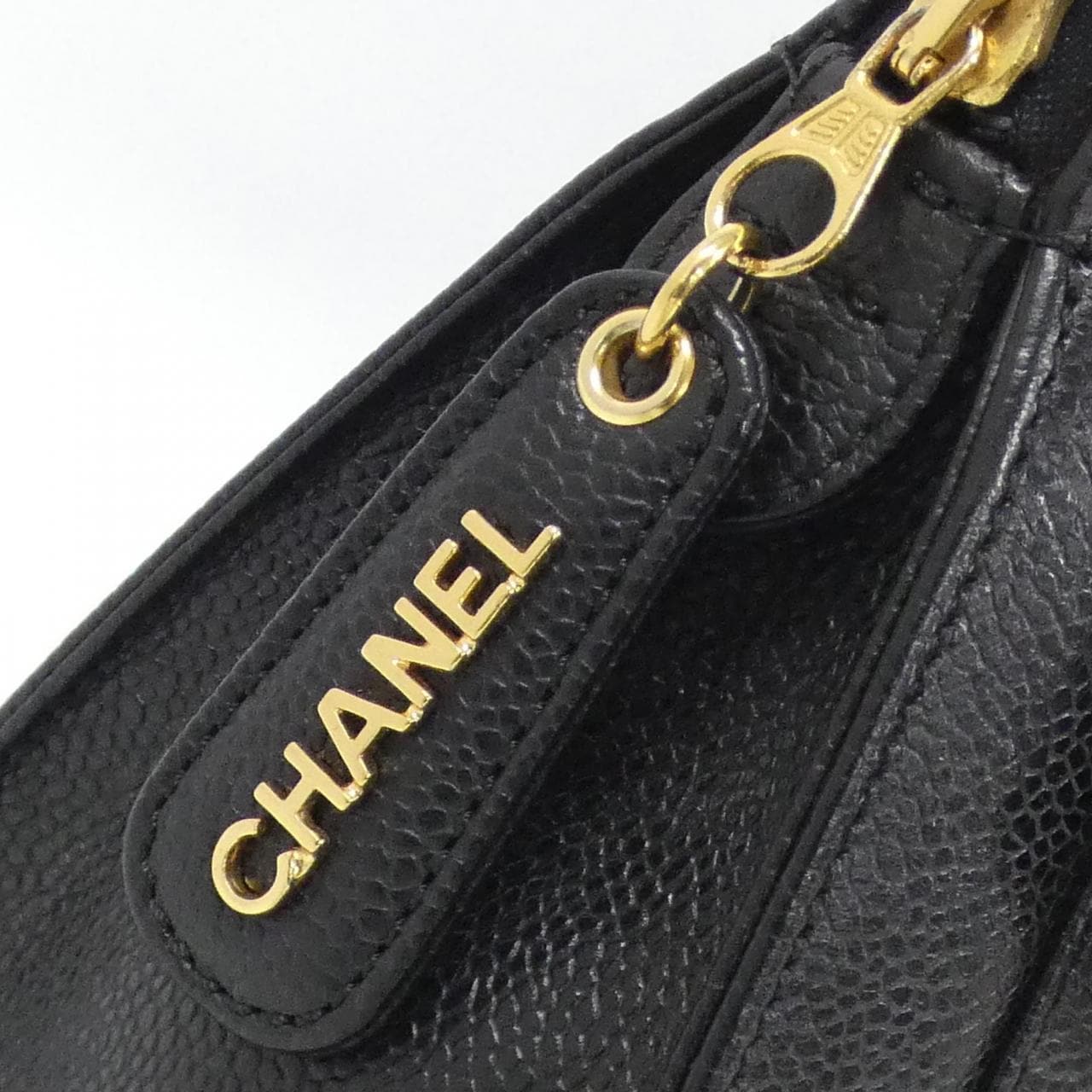 CHANEL 08904 Shoulder Bag Grained Calfskin 黑色 荔枝紋牛皮 - 縮圖 5