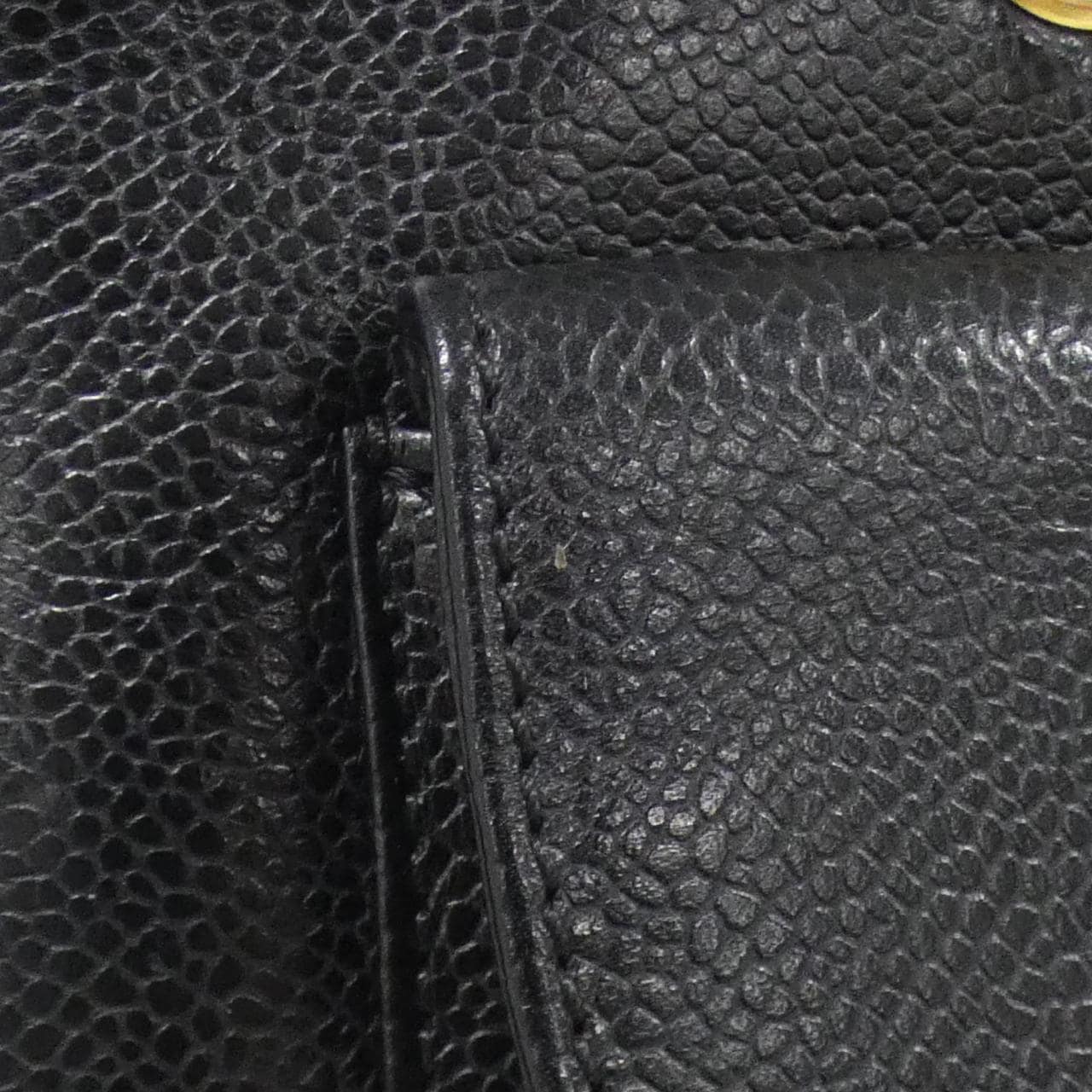 CHANEL 08904 Shoulder Bag Grained Calfskin 黑色 荔枝紋牛皮 - 縮圖 7