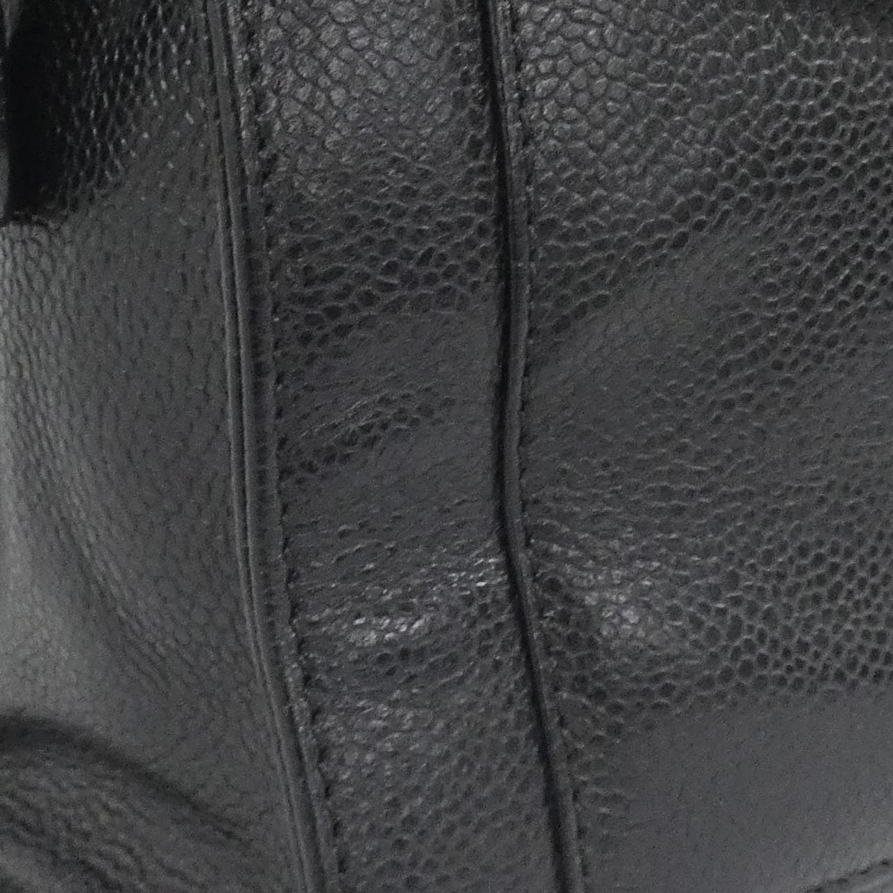 CHANEL 08904 Shoulder Bag Grained Calfskin 黑色 荔枝紋牛皮 - 縮圖 8