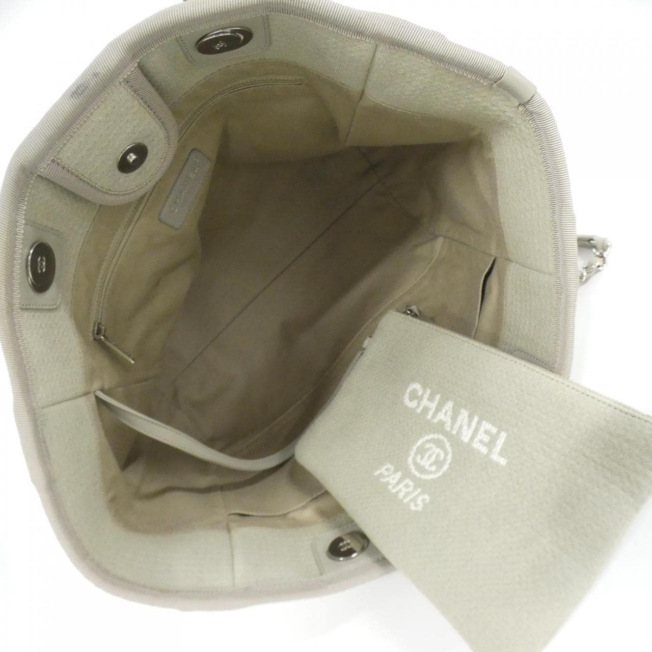 CHANEL Deauville 67001 Bag Grey - Thumbnail 10