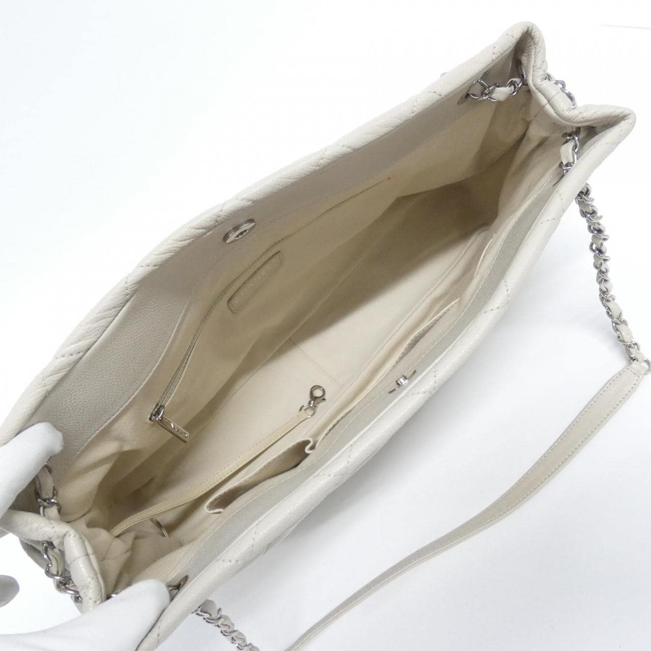 CHANEL 67292 Handbag Grained Calfskin Black Grained Calfskin - Thumbnail 7