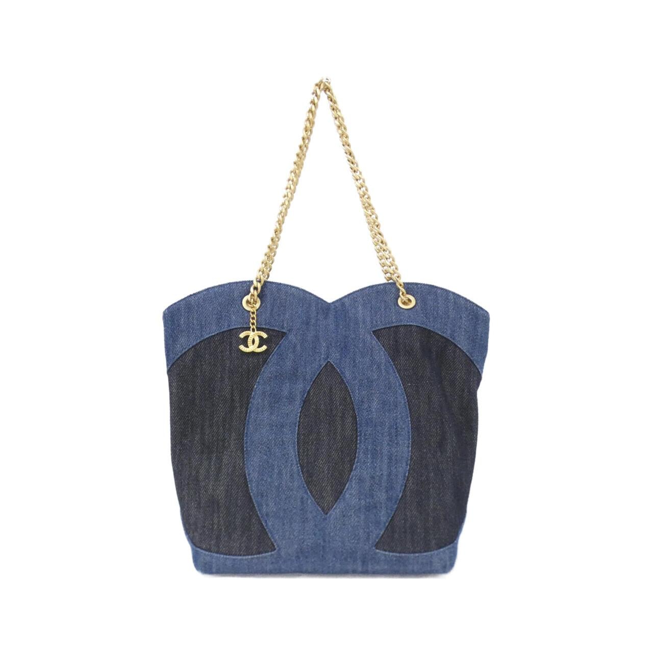 CHANEL Chanel 22 AS3857 Handbag Denim Blue