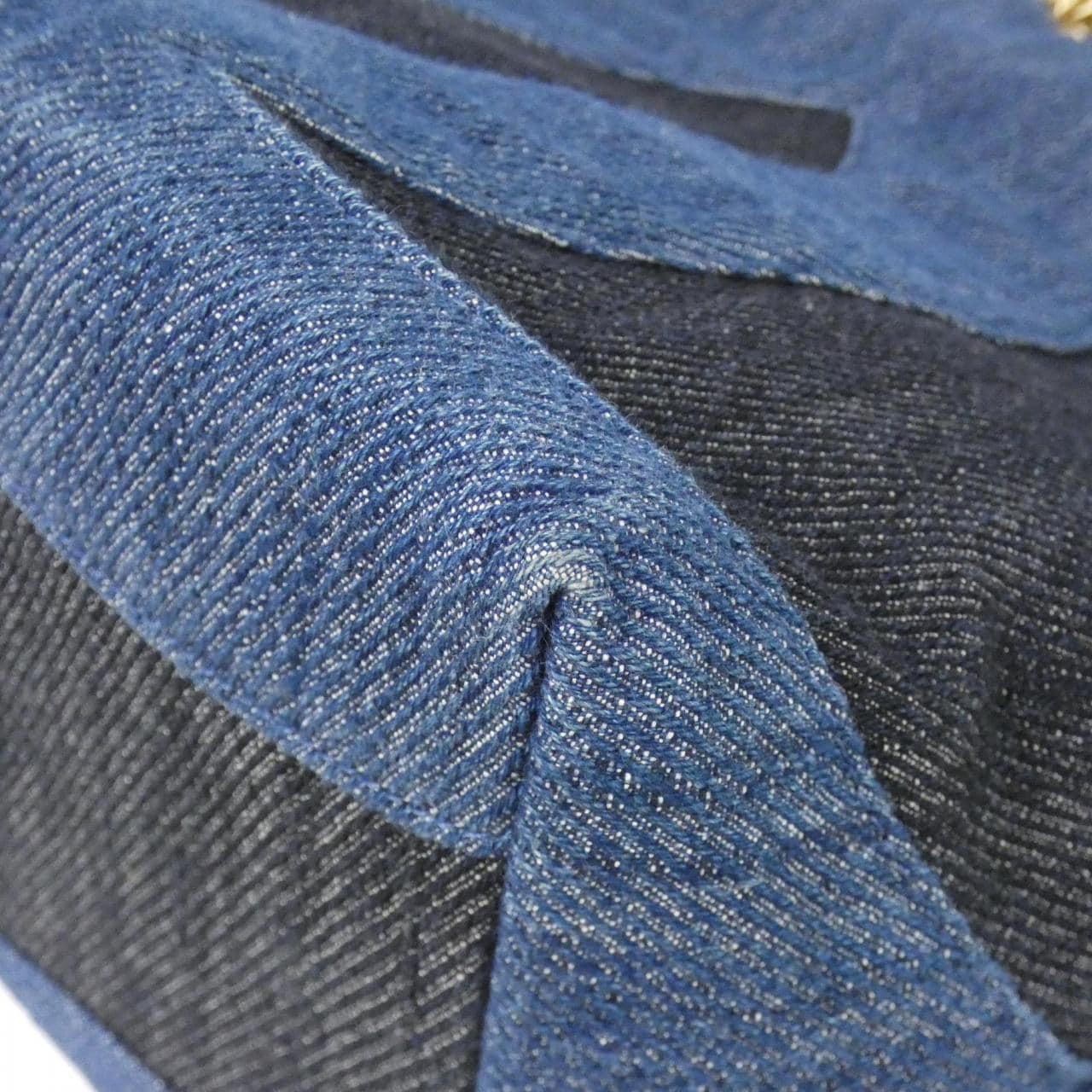 CHANEL Chanel 22 AS3857 Handbag Denim Blue Denim - Thumbnail 3