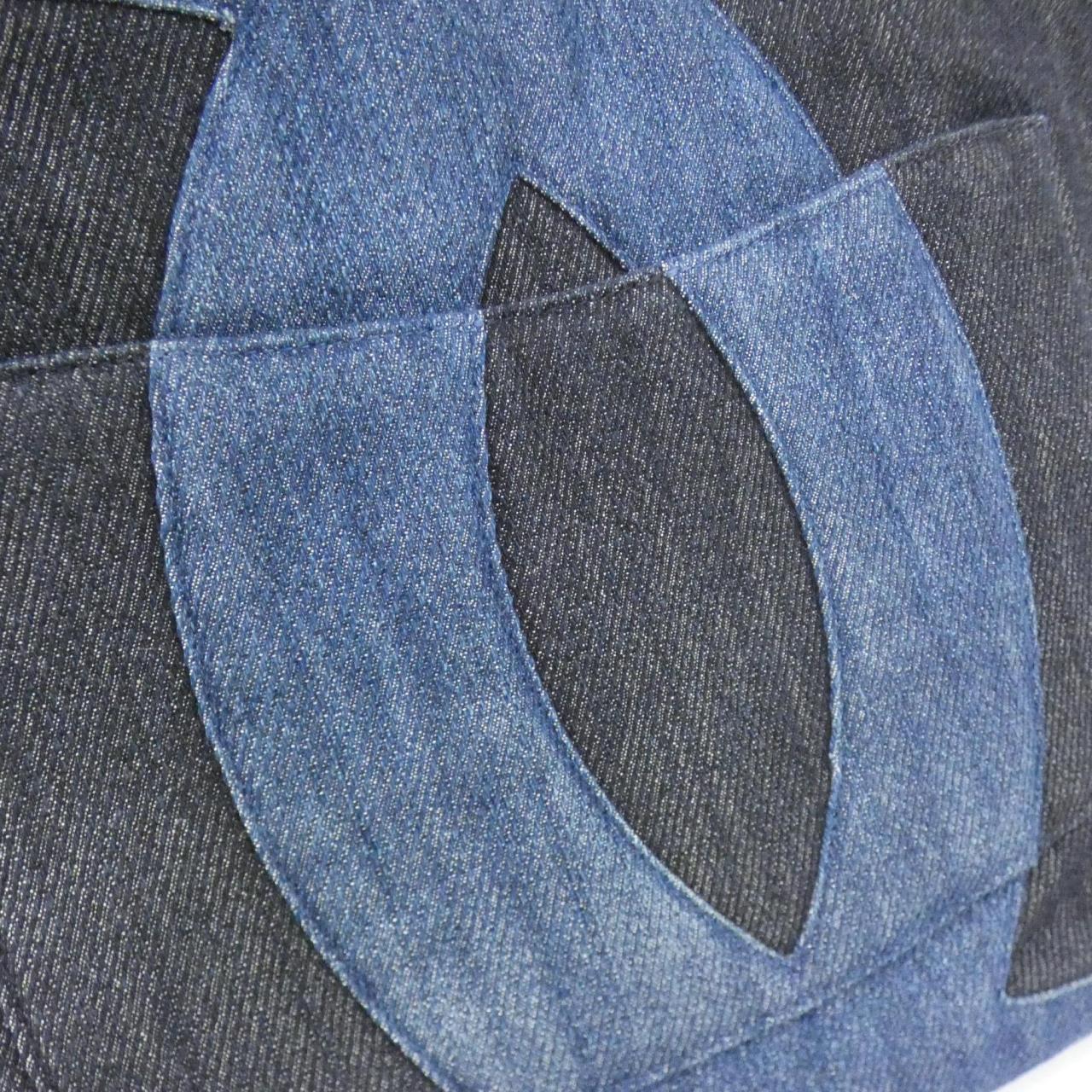 CHANEL Chanel 22 AS3857 Handbag Denim Blue Denim - Thumbnail 4