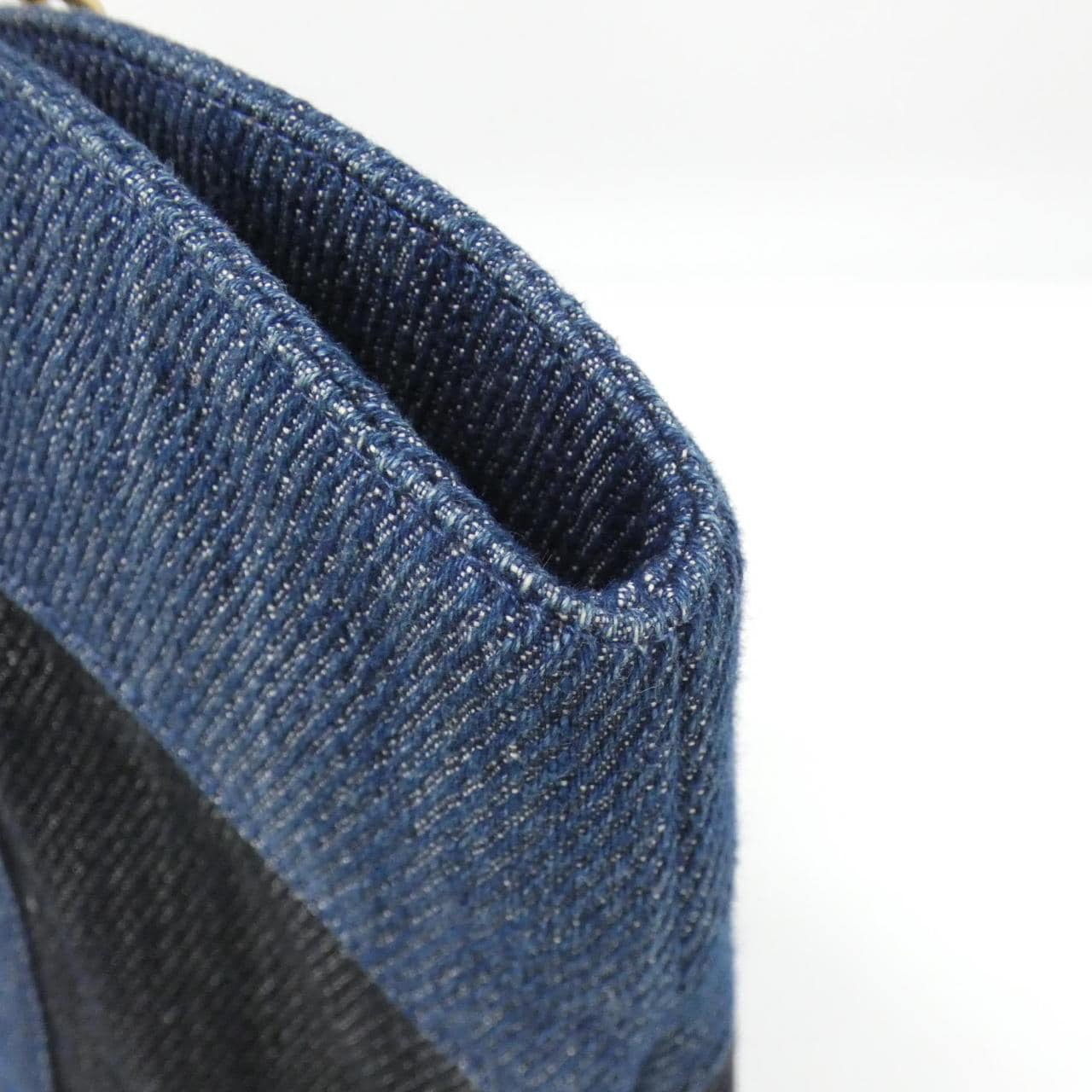 CHANEL Chanel 22 AS3857 Handbag Denim Blue Denim - Thumbnail 6
