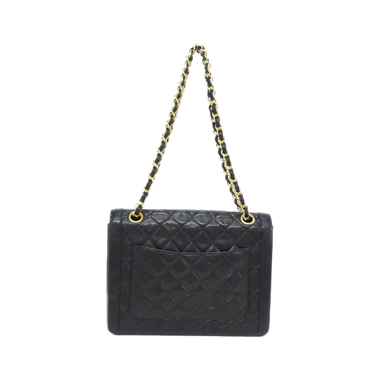 CHANEL Shoulder Bag Lambskin 黑色 羊皮 中古品A - 縮圖 2