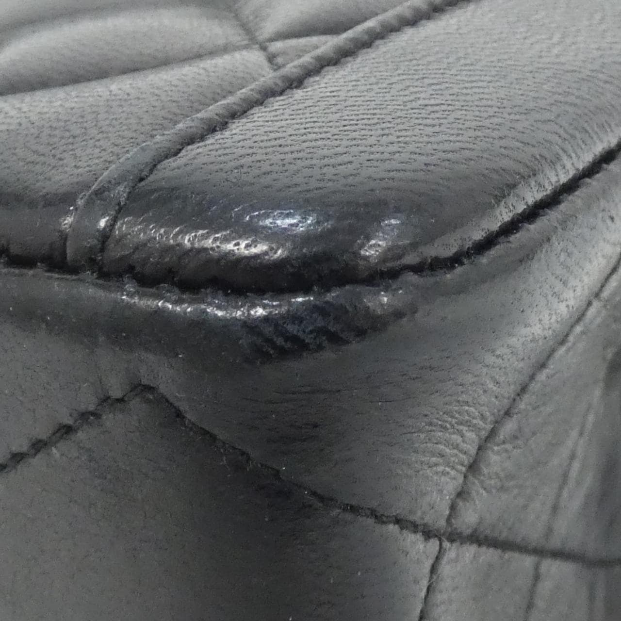 CHANEL Shoulder Bag Lambskin 黑色 羊皮 中古品A - 縮圖 3