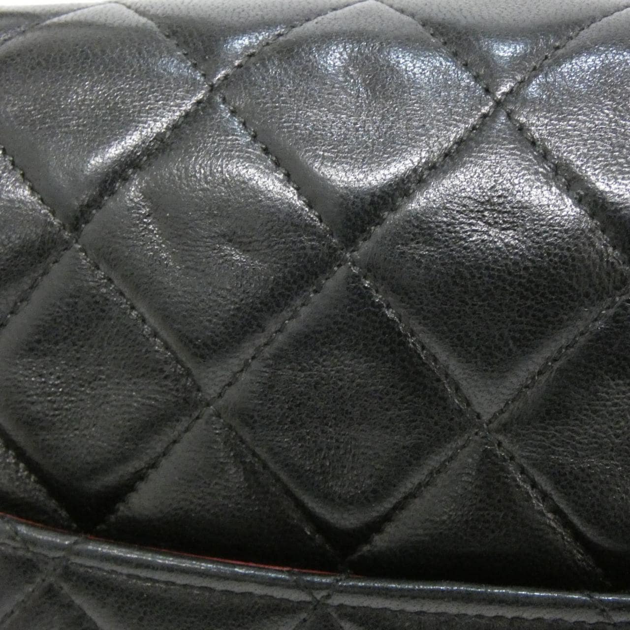 CHANEL Shoulder Bag Lambskin 黑色 羊皮 中古品A - 縮圖 6